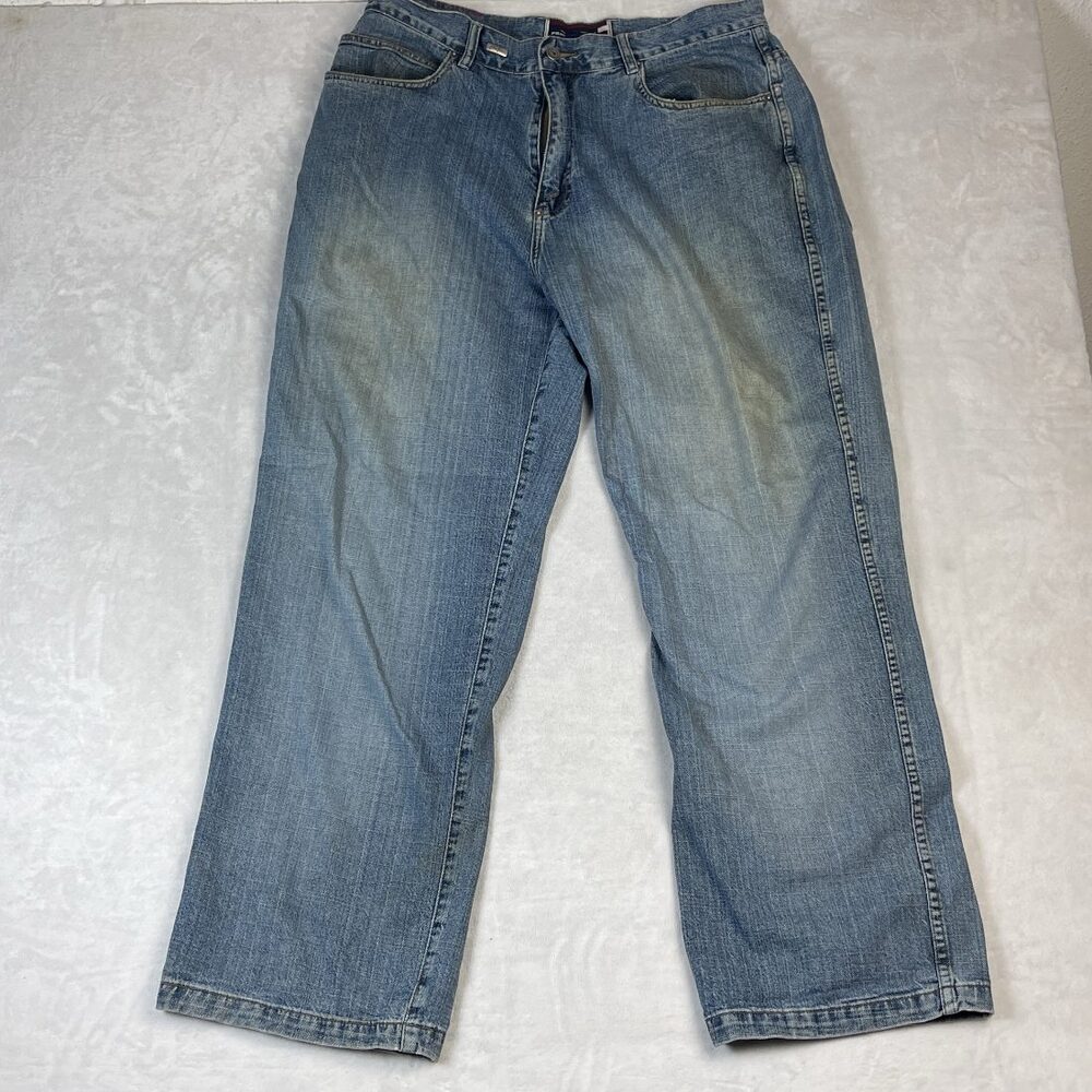 Phat Farm Men's Blue Straight Fit Jeans Size 36x33 Y2K Denim